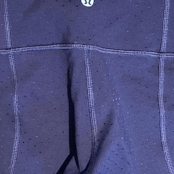 Lululemon Emerge Renewed Crop *Full-On Luon Shine Dot Black Grape - Picture 7 of 9